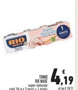 Conad City Rio mare tonno offerta