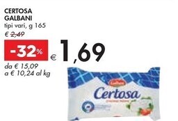 Bennet Galbani certosa offerta