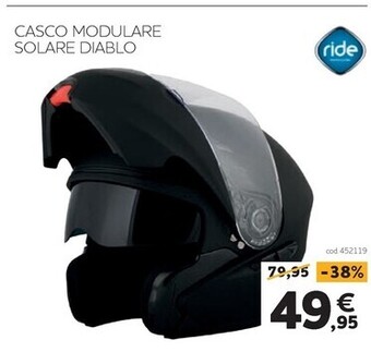 Norauto Ride - casco modulare solare diablo offerta
