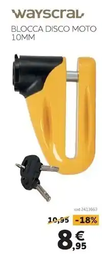 Norauto Wayscral - blocca disco moto 10mm offerta