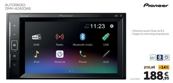 Pioneer autoradio dmh-a240dab