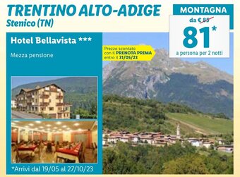 Lidl TRENTINO ALTO-ADIGE Stenico (TN) offerta