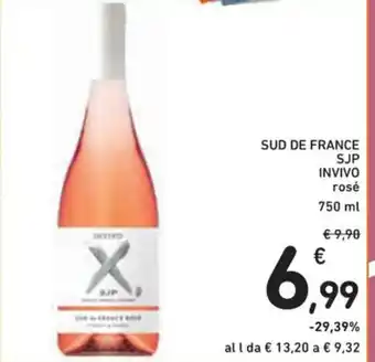 Spazio Conad SUD DE FRANCE SJP INVIVO rosé 750 ml offerta