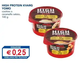 Esselunga YOMO HIGH PROTEIN KVARG 140 g offerta
