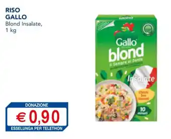 Esselunga RISO GALLO 1 kg offerta