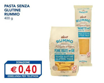 Esselunga PASTA SENZA GLUTINE RUMMO 400 g offerta
