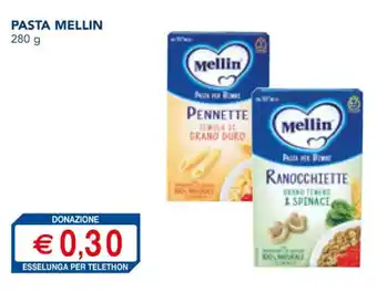 Esselunga PASTA MELLIN 280 ESSELUNGA PER TELETHON offerta
