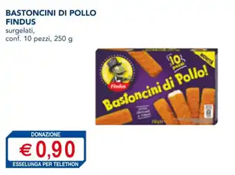 Esselunga BASTONCINI DI POLLO FINDUS conf. 10 pezzi, 250 g offerta