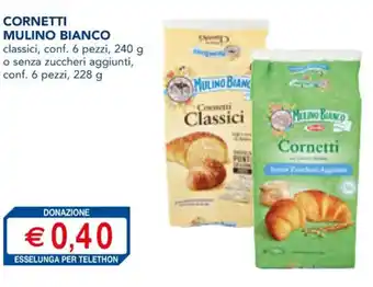 Esselunga CORNETTI MULINO BIANCO 6 pezzi, 228 g offerta