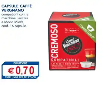 Esselunga CAPSULE CAFFÈ VERGNANO 16 capsule offerta