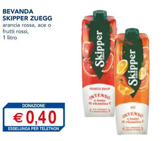Esselunga BEVANDA SKIPPER ZUEGG 1 litro offerta