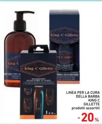 Spazio Conad LINEA PER LA CURA DELLA BARBA KING C GILLETTE prodotti assortiti offerta