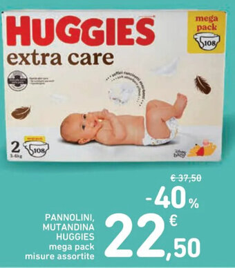 Spazio Conad PANNOLINI, MUTANDINA HUGGIES mega pack misure assortite offerta