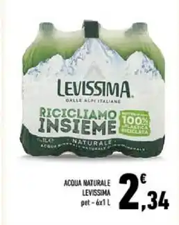 Conad City Levissima acqua naturale offerta