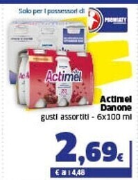 Ok Sigma Danone actimel offerta