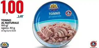 Eurospin Athena tonno al naturale offerta