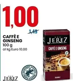 Eurospin Don jerez caffè e ginseng offerta