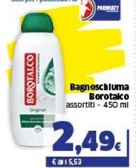 Ok Sigma Borotalco bagnoschiuma offerta