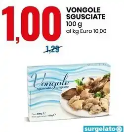 Eurospin Vongole sgusciate offerta