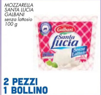 Spazio Conad MOZZARELLA SANTA LUCIA GALBANI senza lattosio 100 g offerta