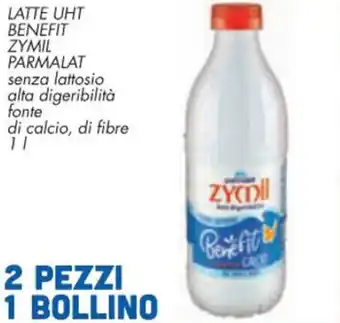 Spazio Conad LATTE UHT BENEFIT ZYMIL PARMALAT senza lattosio alta digeribilità fonte di calcio, di fibre 1 l offerta