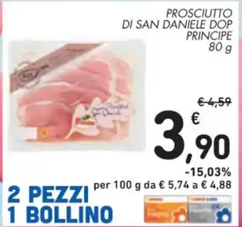 Spazio Conad PROSCIUTTO DI SAN DANIELE DOP PRINCIPE 80 g offerta
