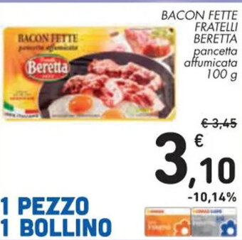 Spazio Conad BACON FETTE FRATELLI BERETTA pancetta affumicata 100 g offerta