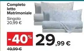 Carrefour Market Completo letto matrimoniale offerta