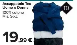 Tex accappatoio uomo o donna