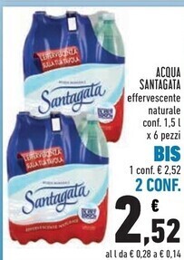 Conad Santagata acqua offerta
