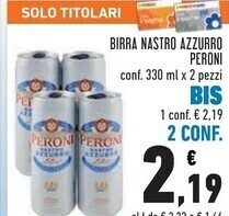 Conad Peroni birra nastro azzurro offerta