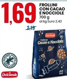 Dolciando frollini con cacao e nocciole