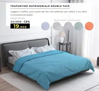Trapuntino matrimoniale double face