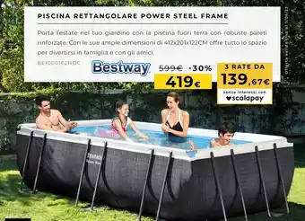 Kasanova Bestway piscina rettangolare power steel frame offerta