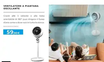 Ventilatore a piantana oscillante