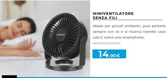 Miniventilatore senza fili