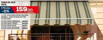 TENDA DA SOLE ITACA 2x3 mt