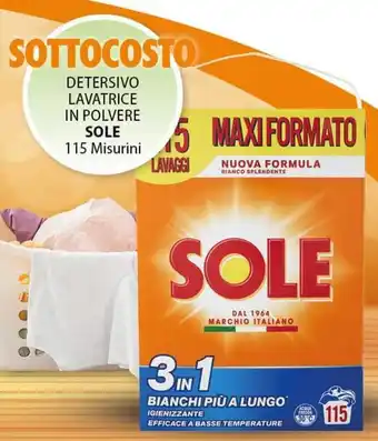 DETERSIVO LAVATRICE IN POLVERE SOLE 115 Misurini