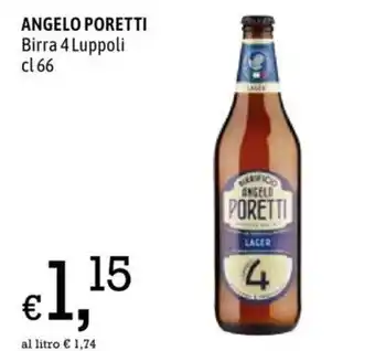 A&O ANGELO PORETTI Birra 4 Luppoli cl 66 offerta