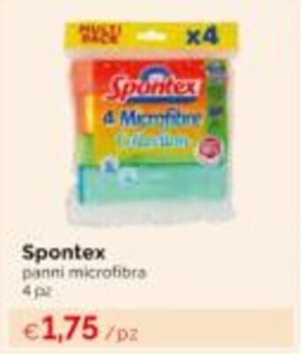 Spontex panni microfibra 4 pz