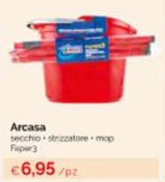 Prodet Arcasa secchio strizzatore + mop Faper3 offerta