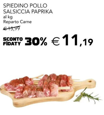 Esselunga SPIEDINO POLLO SALSICCIA PAPRIKA offerta