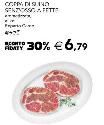 Esselunga COPPA DI SUINO SENZ'OSSO A FETTE aromatizzata offerta