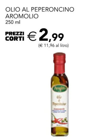 Esselunga OLIO AL PEPERONCINO AROMOLIO 250 ml offerta