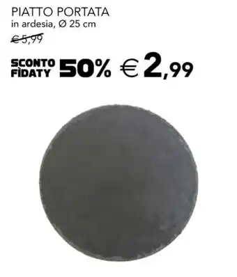 PIATTO PORTATA in ardesia, Ø 25 cm