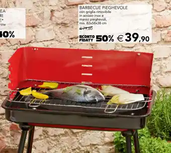 Esselunga BARBECUE PIEGHEVOLE mis. 82x58x38 cm offerta