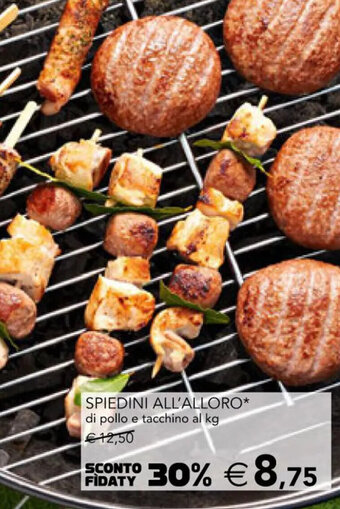 Esselunga SPIEDINI ALL'ALLORO* di pollo e tacchino offerta