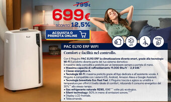 Euronics DeLonghi PAC EL110 ERF WIFI offerta