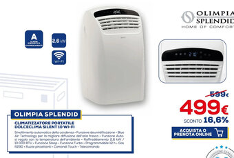 OLIMPIA SPLENDID CLIMATIZZATORE PORTATILE DOLCECLIMA SILENT 10 WI-FI