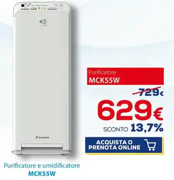 Daikin Purificatore e umidificatore MCK55W